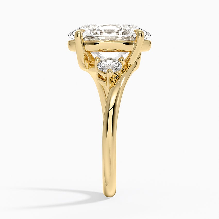Kauai Diamond Ring - Yellow Gold - 4 ct - Side 2
