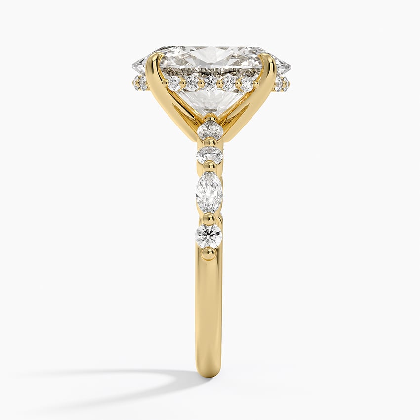 Fiji Diamond Ring - Yellow Gold - 3.5 ct - Side 2