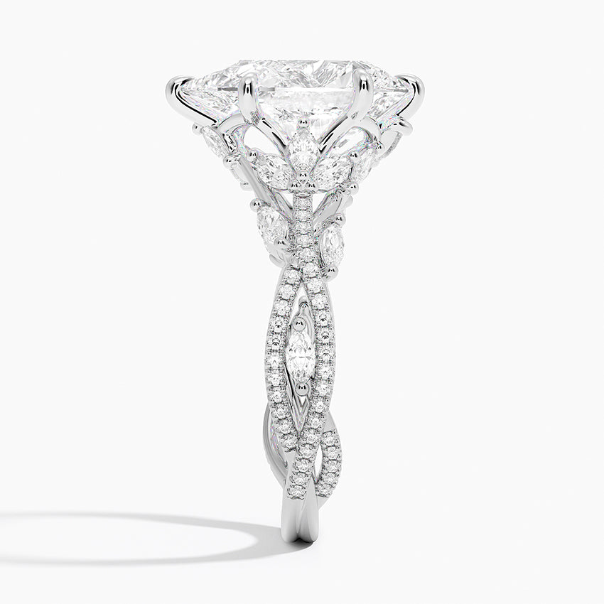 Marrakesh Diamond Ring - White Gold - 3 ct - Side 2