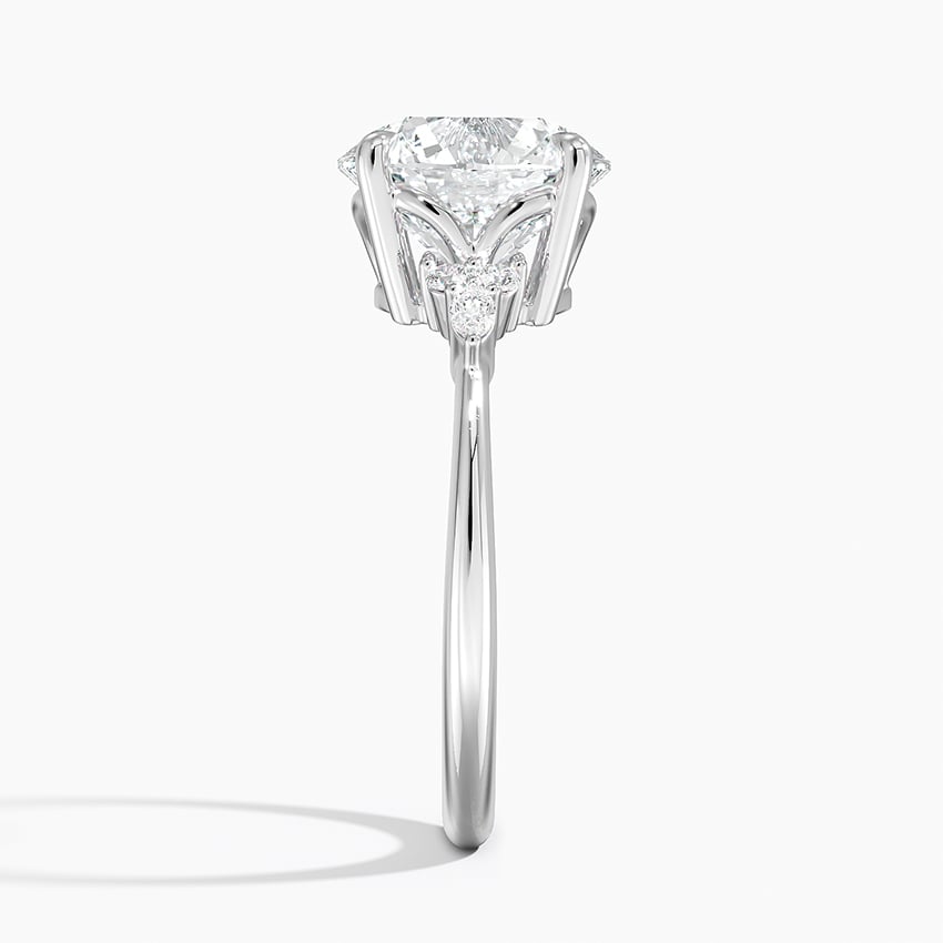 Sorrento Diamond Ring - White Gold - 3 ct - Side 2