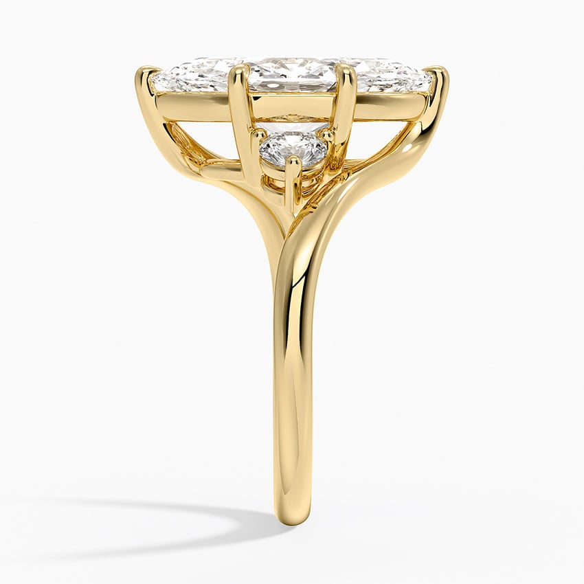 Portofino Diamond Ring - Yellow Gold - 3.5 ct - Side 2
