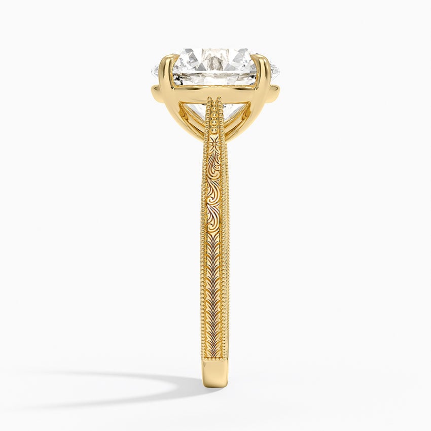Okinawa Diamond Ring - Yellow Gold - 4 ct - Side 2