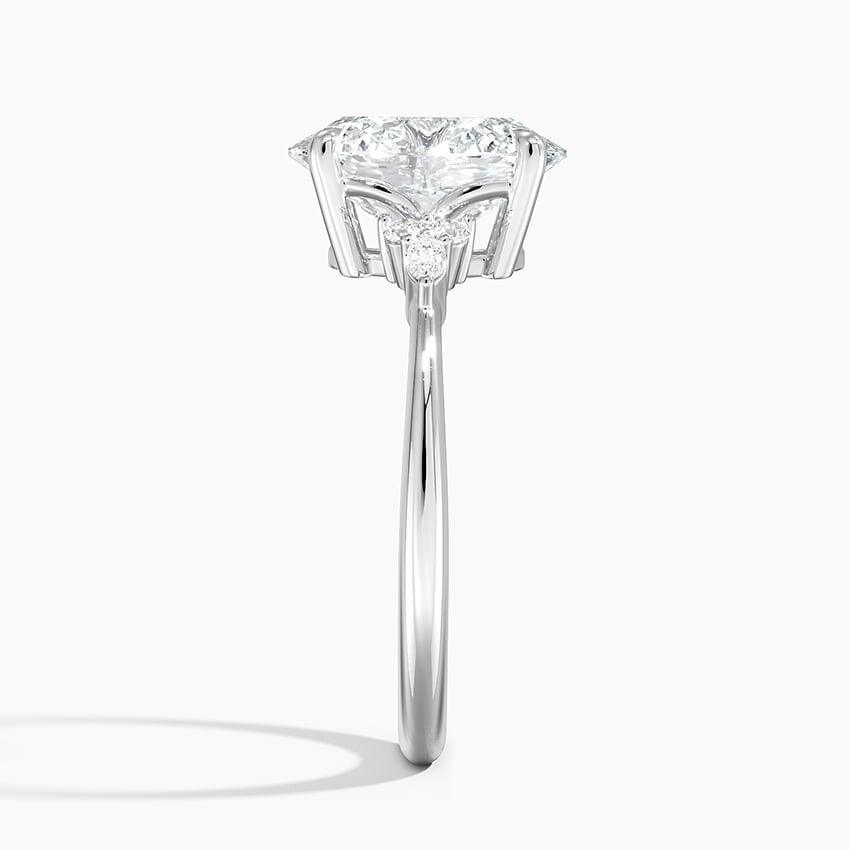 Aspen Diamond Ring - White Gold - 2.5 ct - Side 2