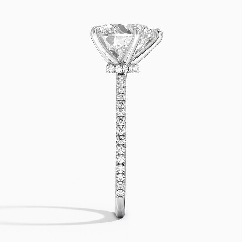 Verona Diamond Ring - White Gold - 4 ct - Side 2