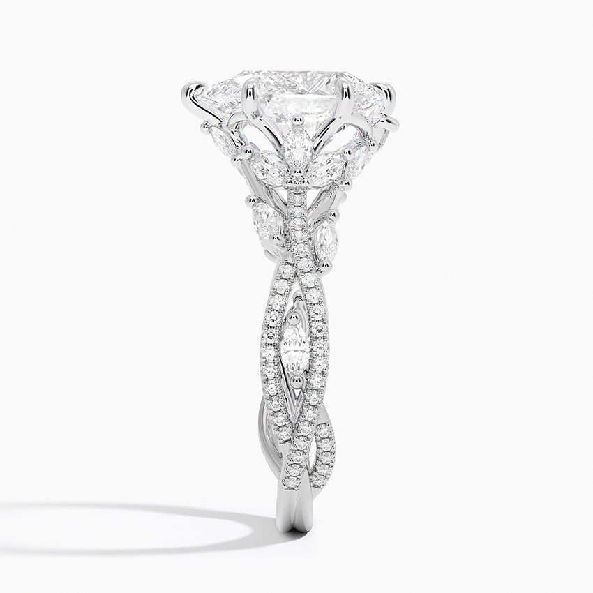 Marrakesh Diamond Ring - White Gold - 2 ct - Side 2