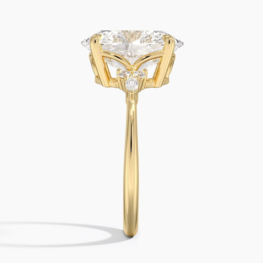 Aspen Diamond Ring - Yellow Gold - 4 ct - Side 2
