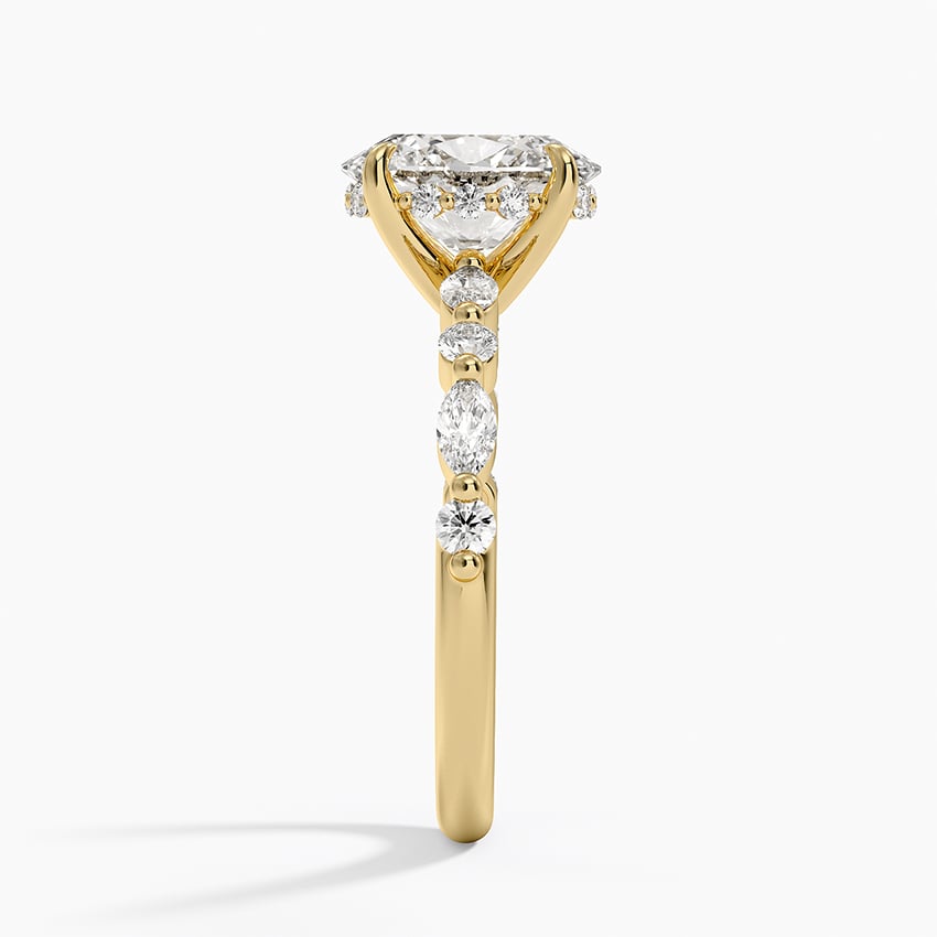 Fiji Diamond Ring - Yellow Gold - 2 ct - Side 2
