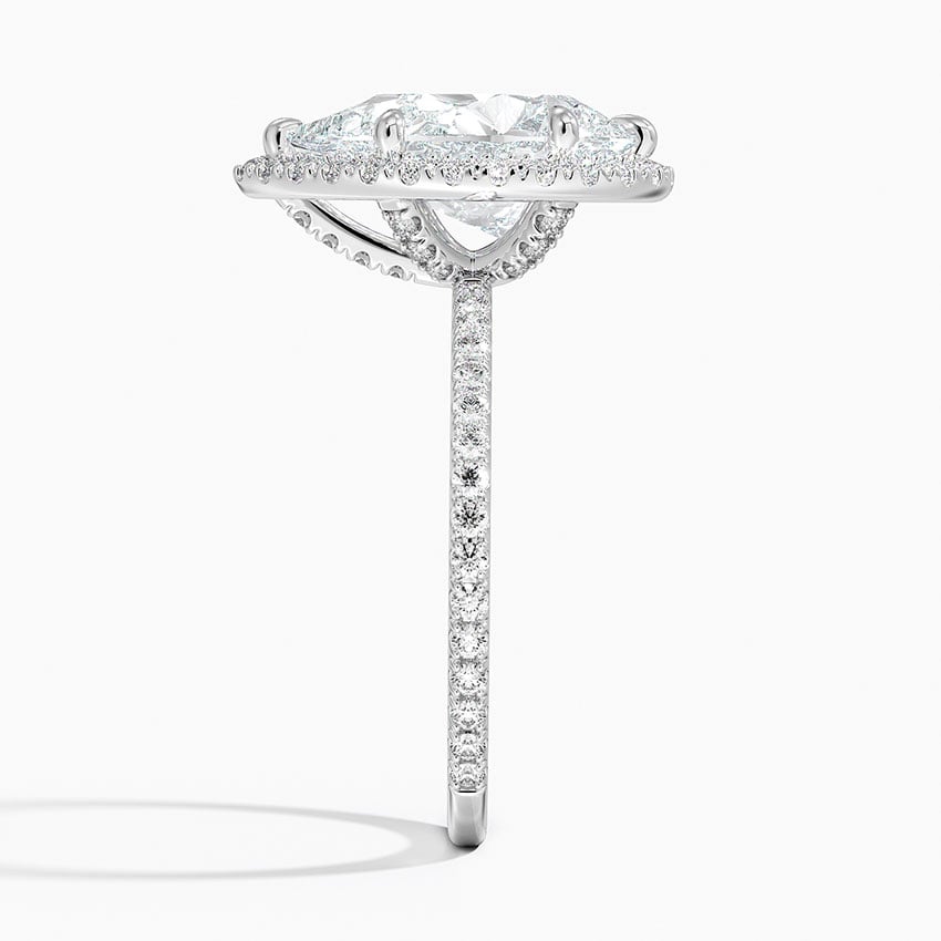 Provence Diamond Ring - White Gold - 3.5 ct - Side 2