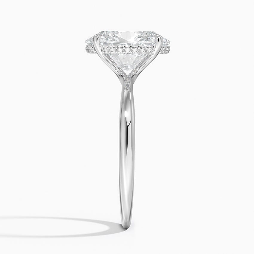 Carmel Diamond Ring - White Gold - 3 ct - Side 2