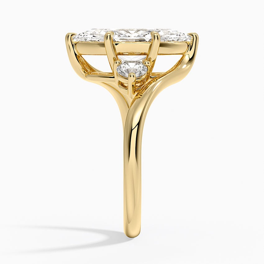 Portofino Diamond Ring - Yellow Gold - 2.5 ct - Side 2