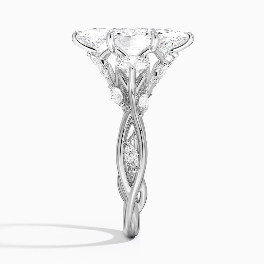 Amalfi Diamond Ring - White Gold - 2.5 ct - Side 2
