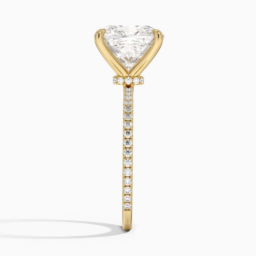 Monaco Diamond Ring - Yellow Gold - 5 ct - Side 2