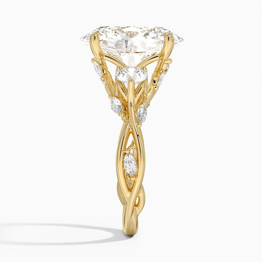 Santorini Diamond Ring - Yellow Gold - 5 ct - Side 2