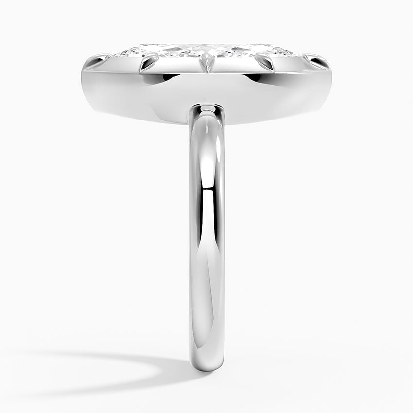 Cartagena Diamond Ring - White Gold - 2.5 ct - Side 2