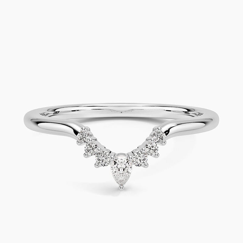 Crescent Embrace - White Gold - Top