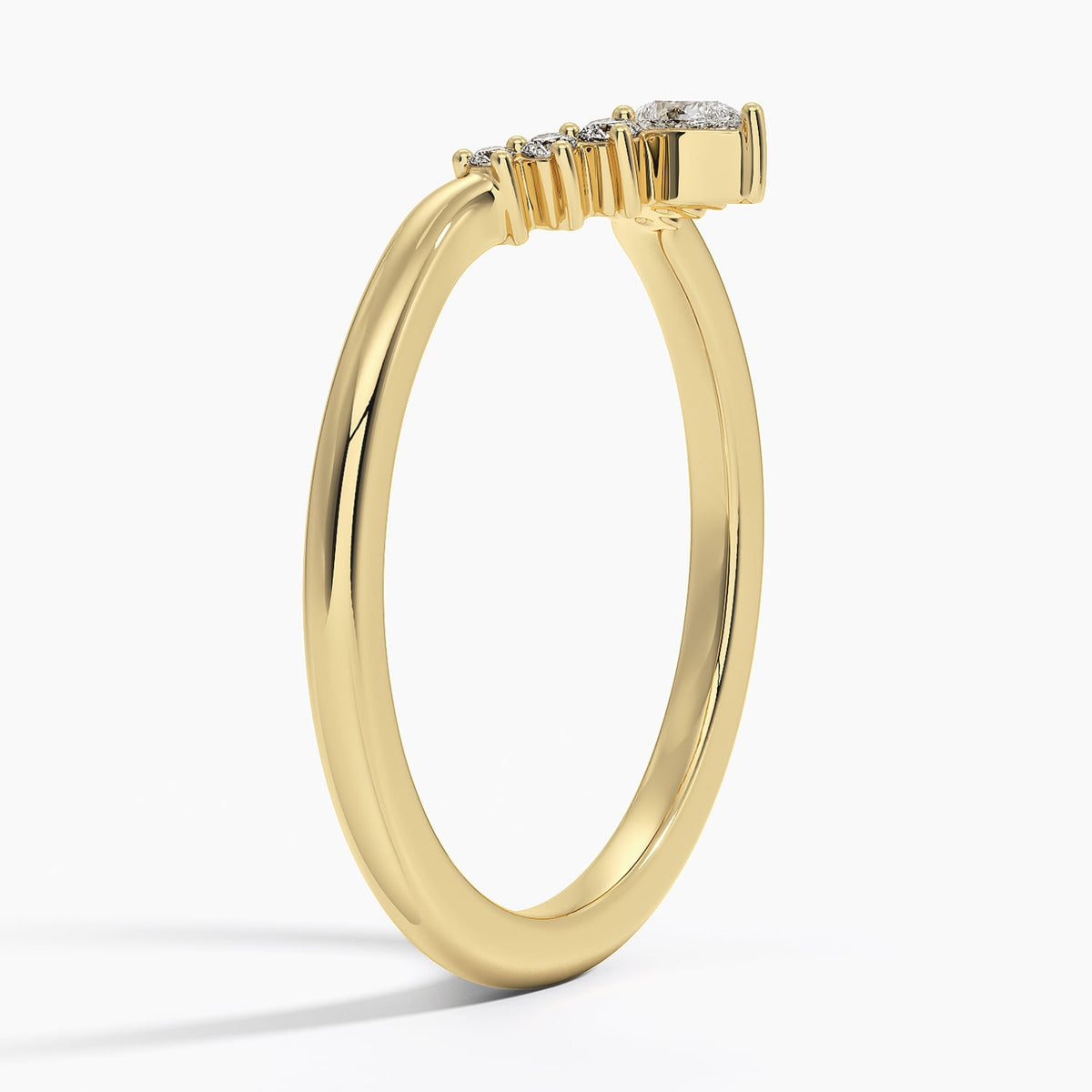 Crescent Embrace - Yellow Gold - Side 1