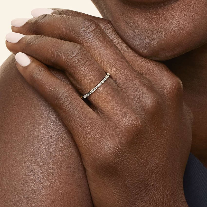 Petite Pavé - Yellow Gold - Lifestyle