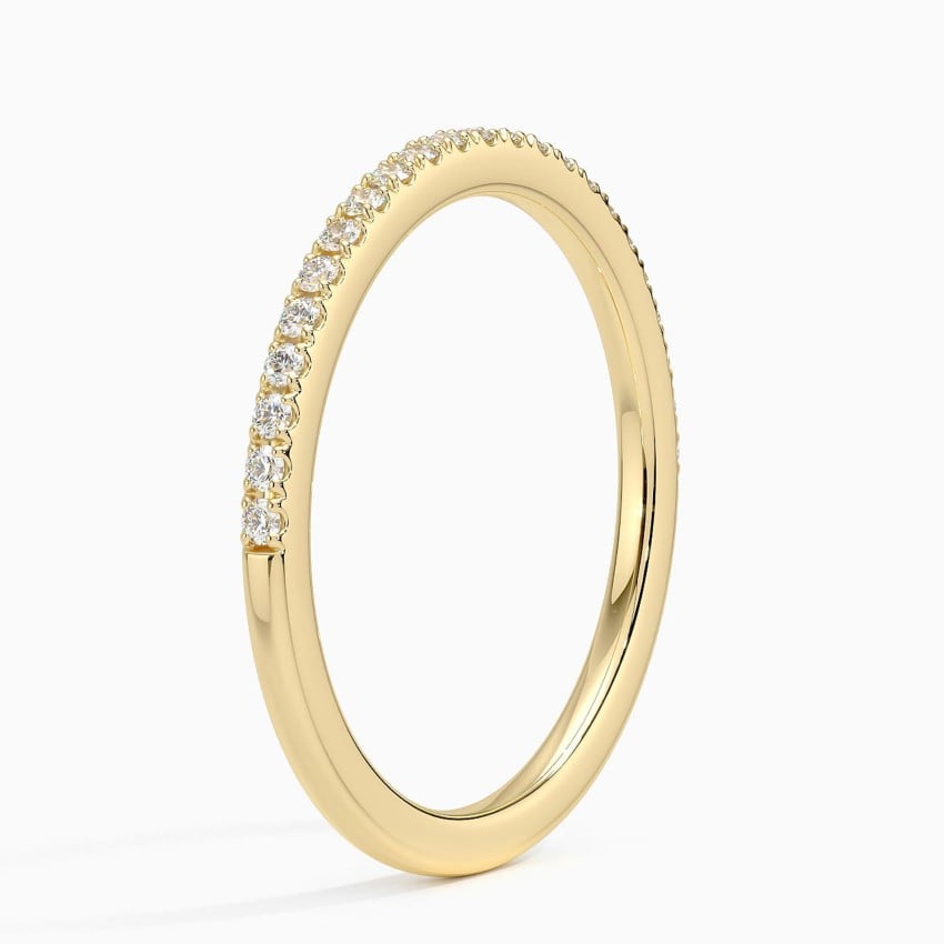 Petite Pavé - Yellow Gold - Side 1