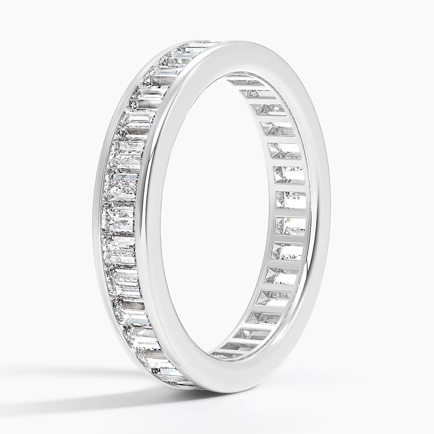 Baguette Colonnade - White Gold - Side 1