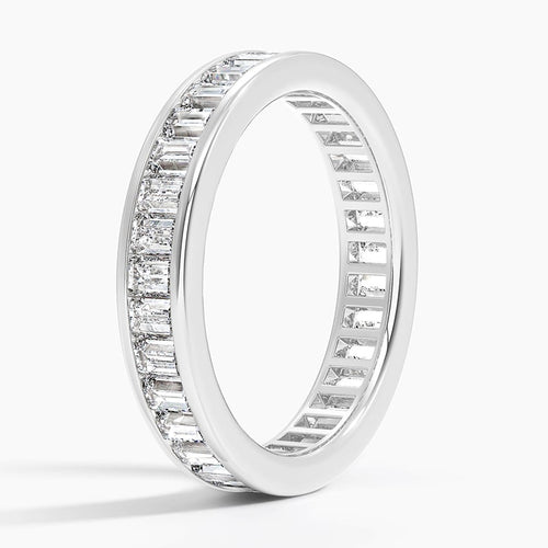 Baguette Colonnade - White Gold - Side 1