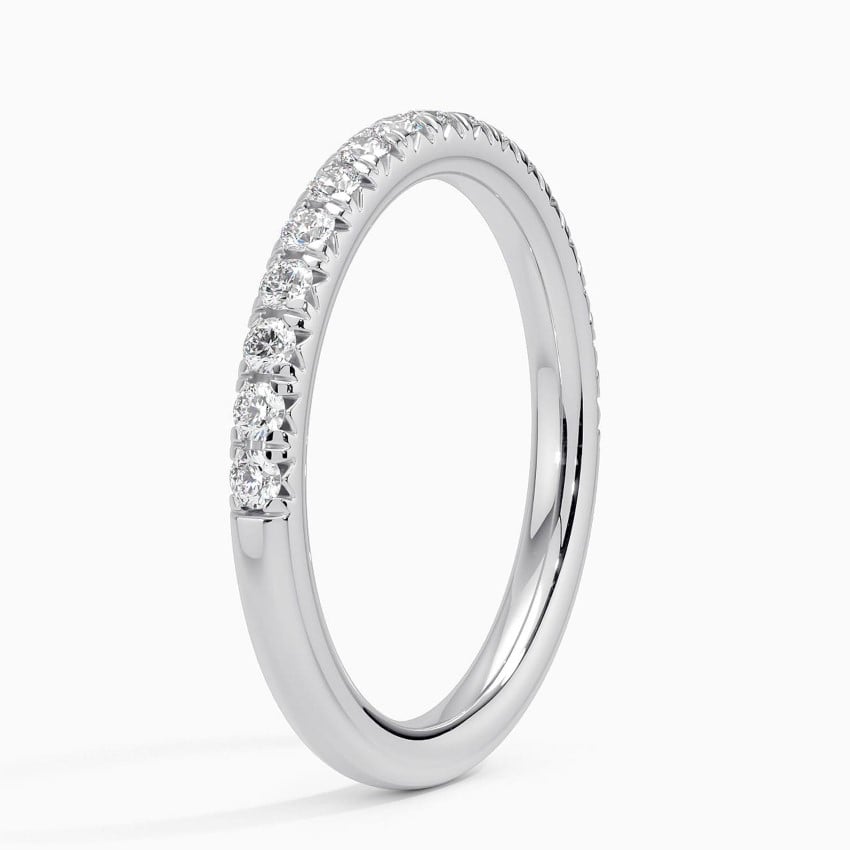 French Pavé - White Gold - Side 1