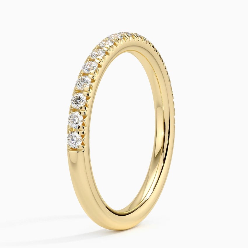 French Pavé - Yellow Gold - Side 1