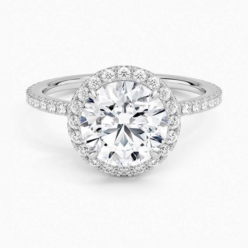 Palawan Lab-Grown Diamond Ring - White Gold - 2 ct - Top