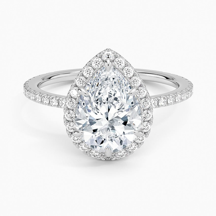 Provence Diamond Ring - White Gold - 2 ct - Top