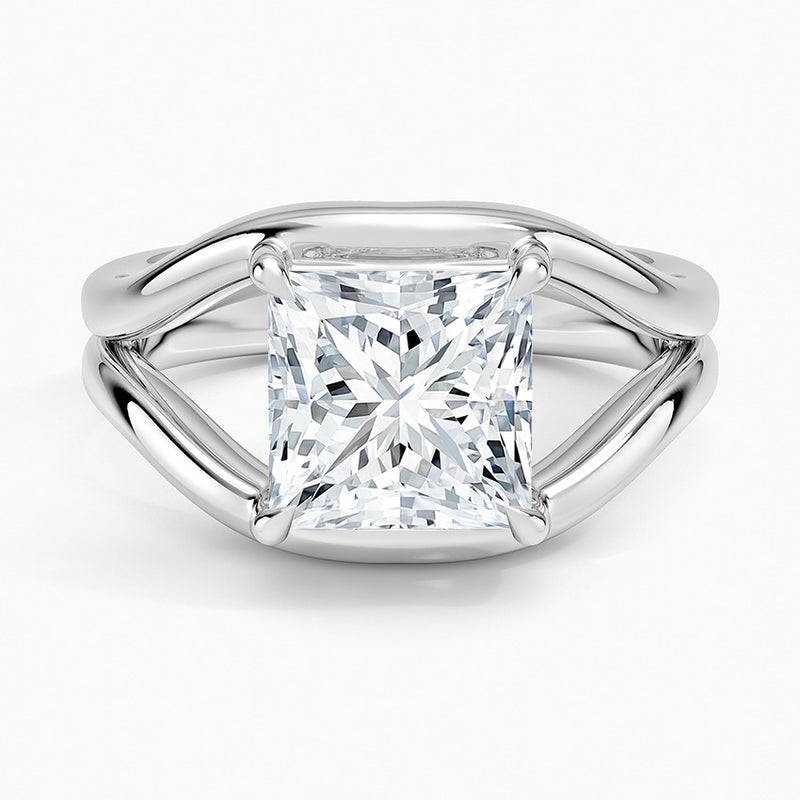 Mauritius Diamond Ring - White Gold - 2 ct - Top