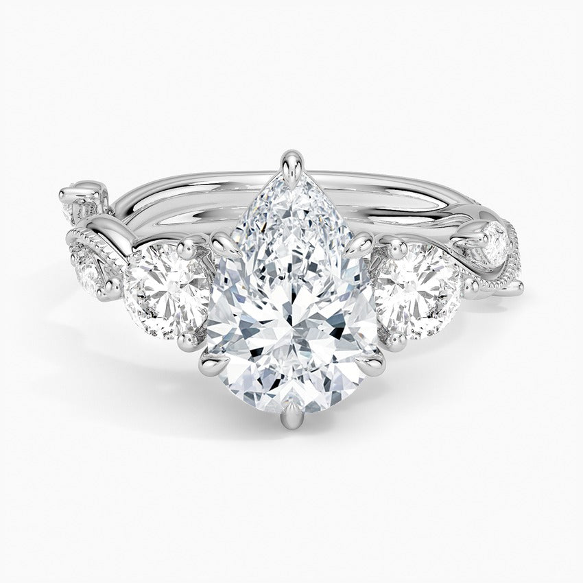 Patagonia Diamond Ring - White Gold - 2 ct - Top