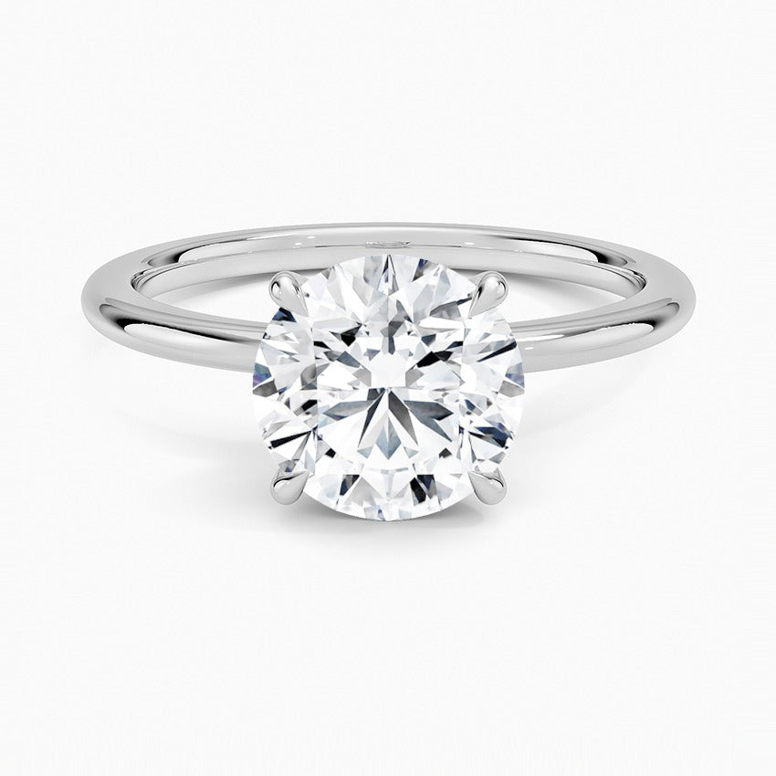 Kerala Diamond Ring - White Gold - 2 ct - Top