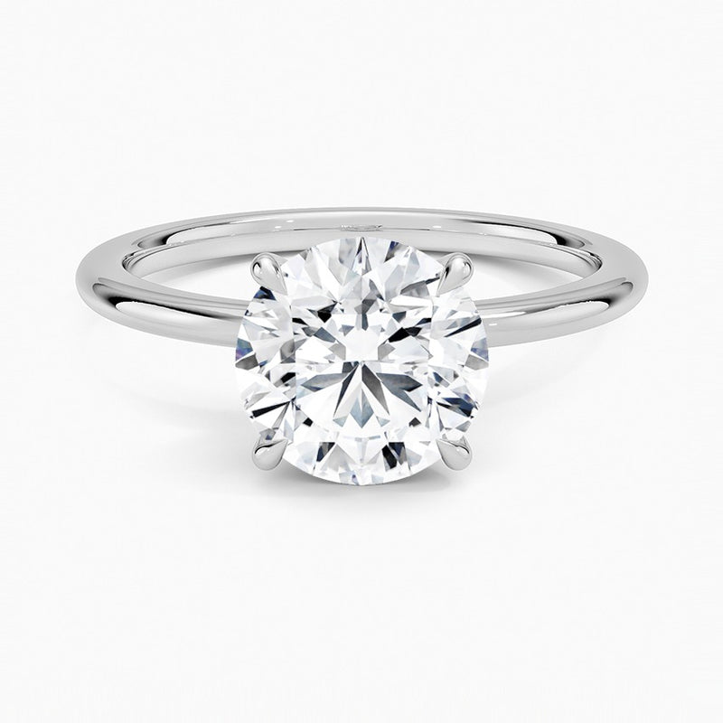 Kerala Diamond Ring - White Gold - 2 ct - Top