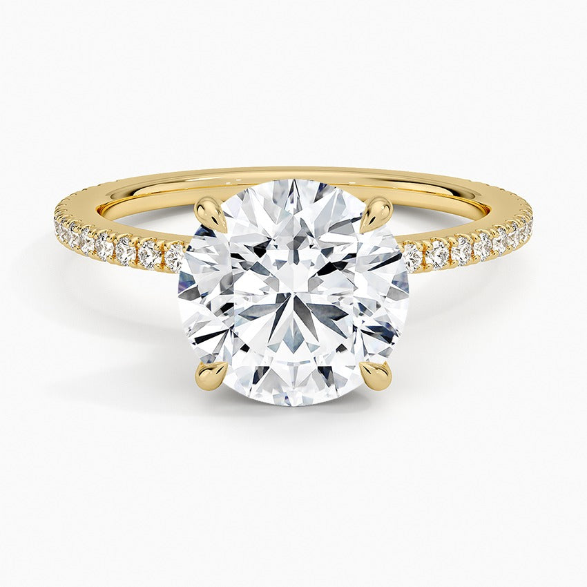 Ravello Lab-Grown Diamond Ring - Yellow Gold - 2.5 ct - Top