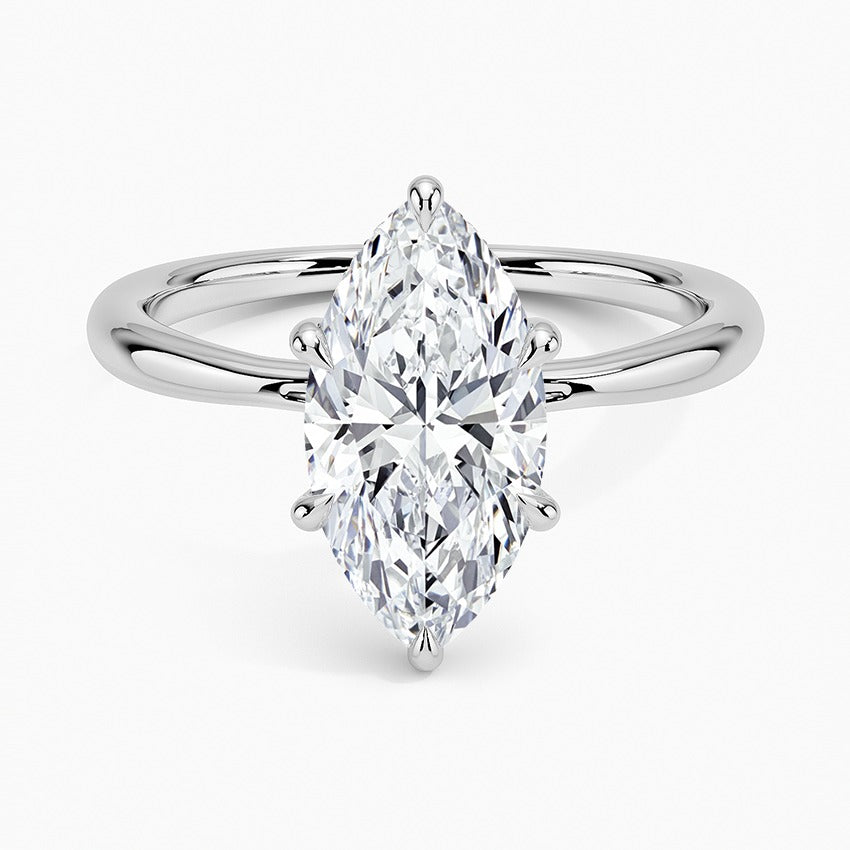 Kyoto Lab-Grown Diamond Ring - White Gold - 2 ct - Top