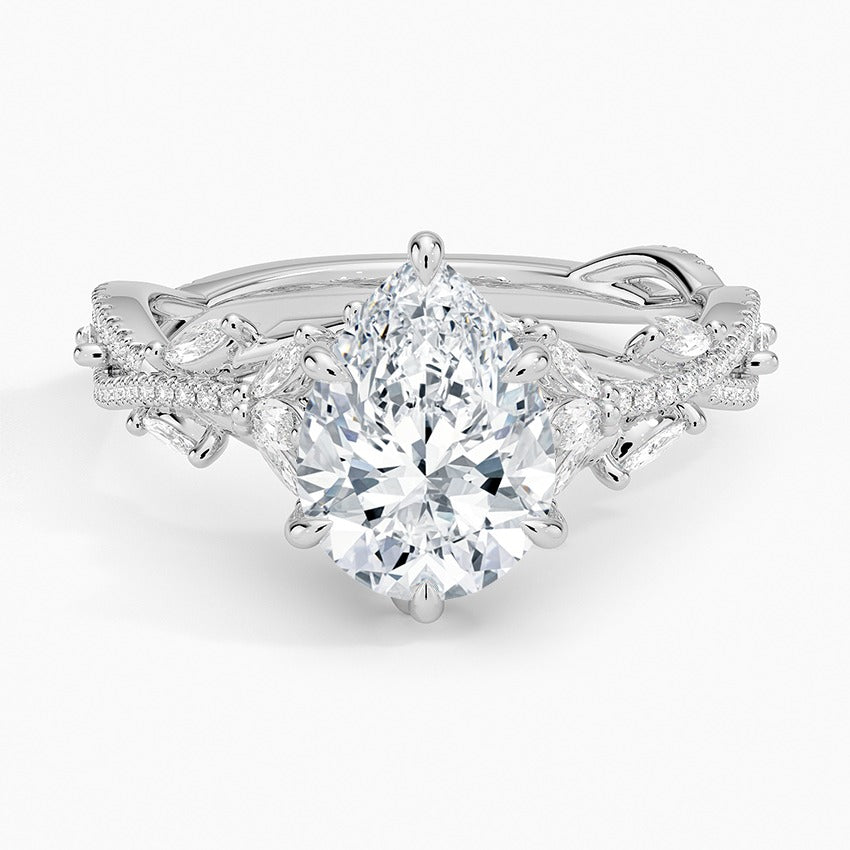 Marrakesh Diamond Ring - White Gold - 2 ct - Top