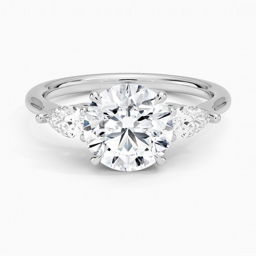 Zermatt Diamond Ring - White Gold - 2 ct - Top