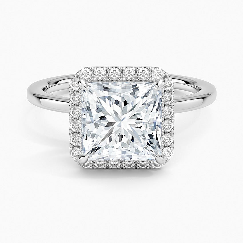 Bordeaux Diamond Ring - White Gold - 2 ct - Top