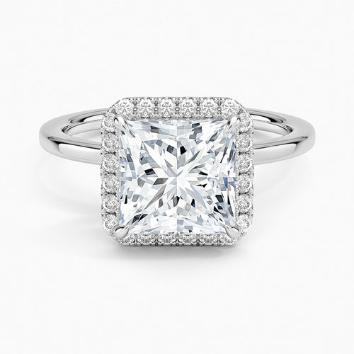 Bordeaux Diamond Ring - White Gold - 2 ct - Top