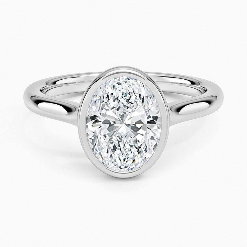 Valencia Diamond Ring - White Gold - 2 ct - Top