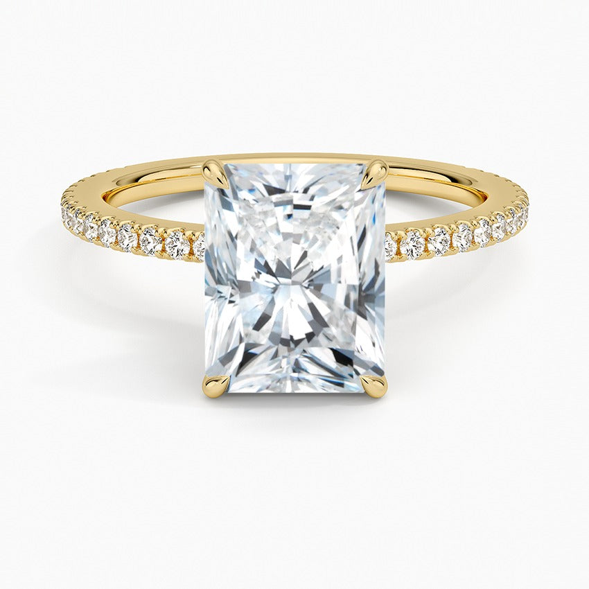 Bellagio Diamond Ring - Yellow Gold - 2 ct - Top