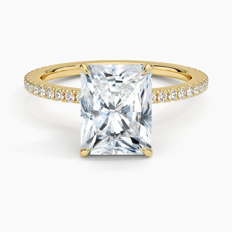 Bellagio Diamond Ring - Yellow Gold - 2 ct - Top