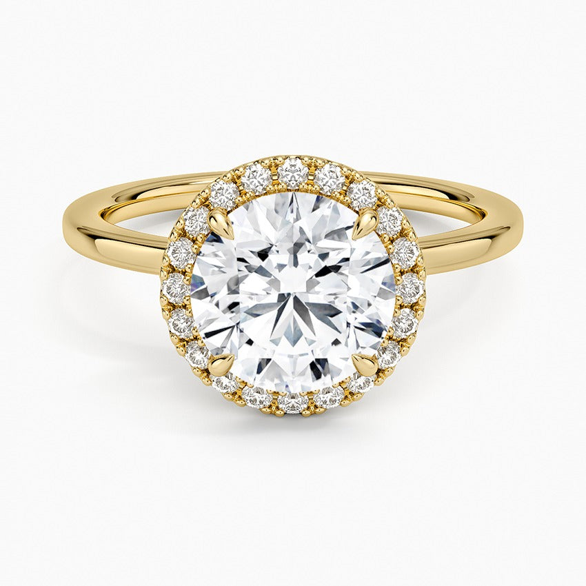 Sedona Diamond Ring - Yellow Gold - 2 ct - Top