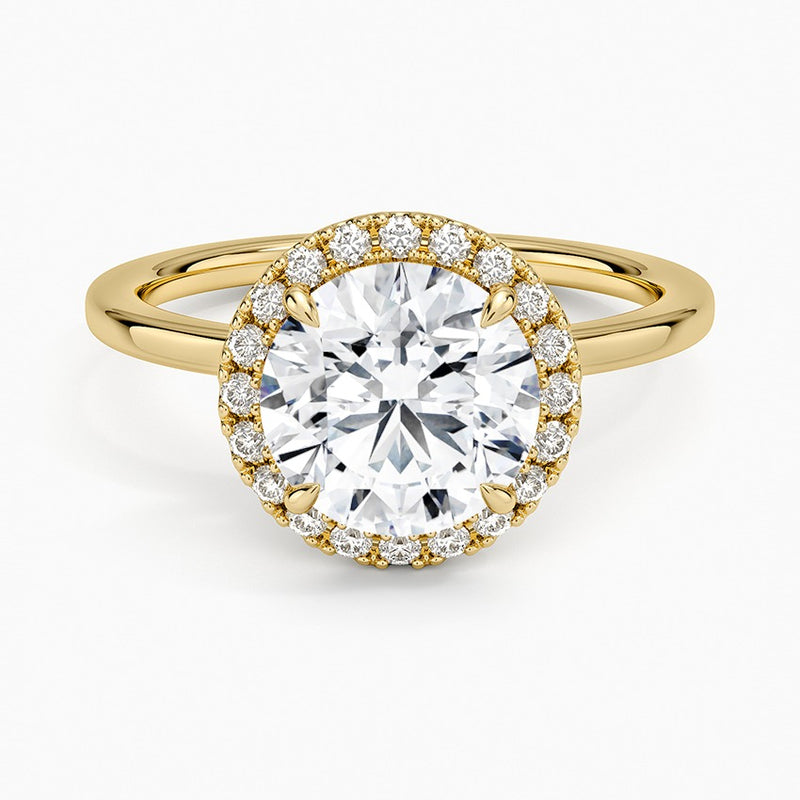 Sedona Diamond Ring - Yellow Gold - 2 ct - Top