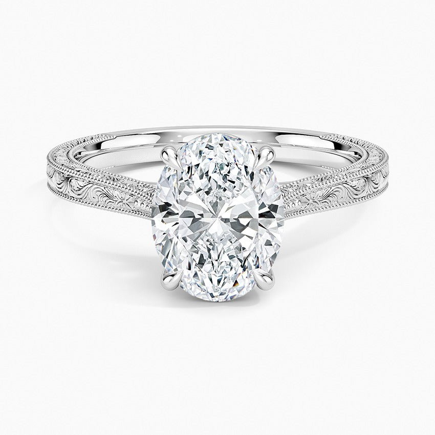 Hakone Diamond Ring - White Gold - 2 ct - Top