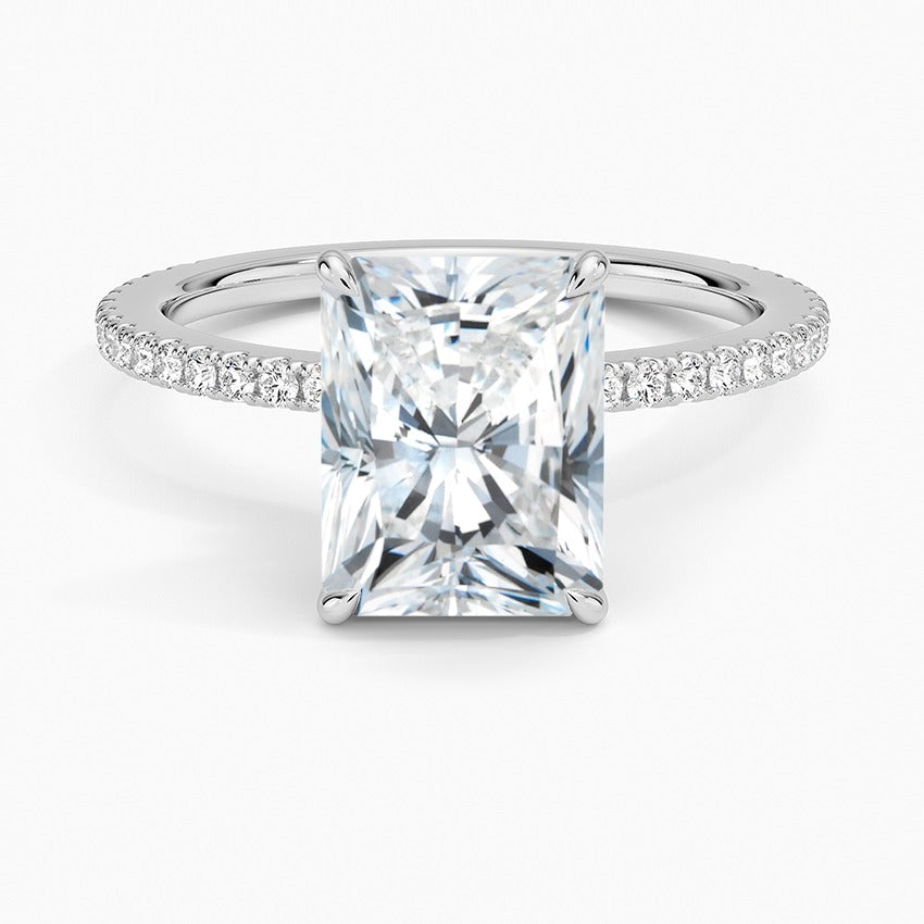 Bellagio Diamond Ring - White Gold - 2 ct - Top