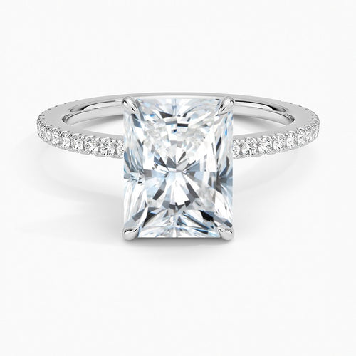 Bellagio Diamond Ring - White Gold - 2 ct - Top