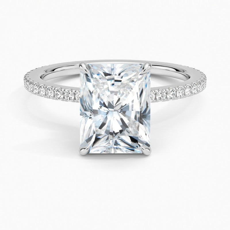 Bellagio Lab-Grown Diamond Ring - White Gold - 2 ct - Top