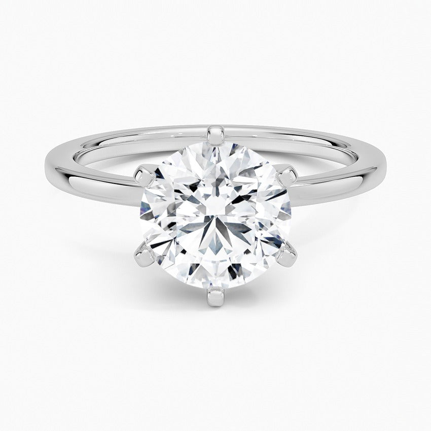 Nantucket Diamond Ring - White Gold - 2 ct - Top