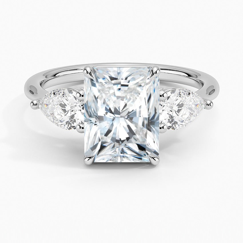 Zanzibar Diamond Ring - White Gold - 2 ct - Top
