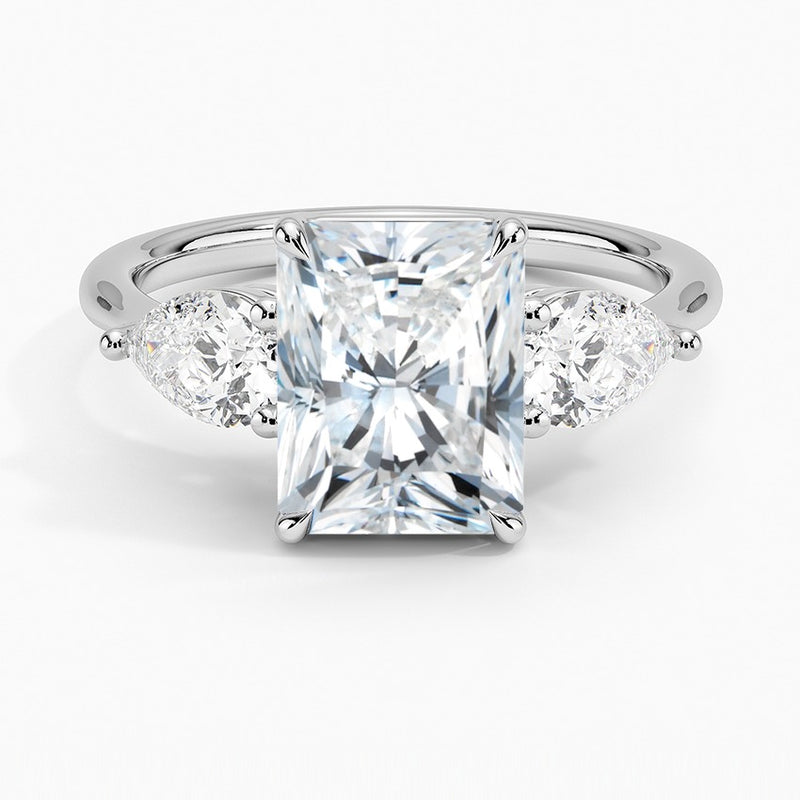 Zanzibar Diamond Ring - White Gold - 2 ct - Top